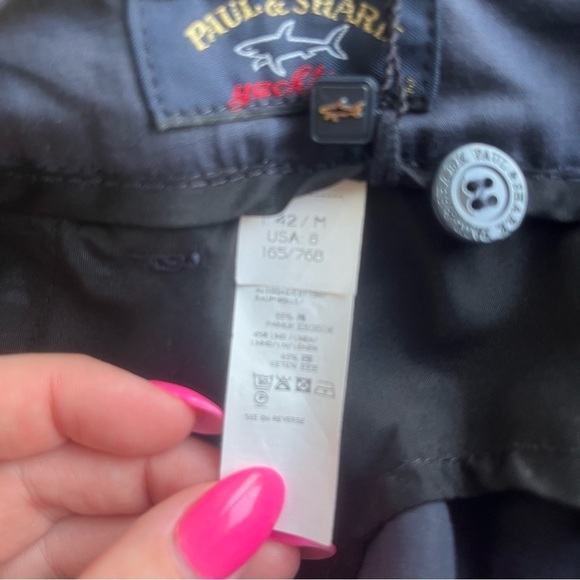 Paul and Shark NWT Yachting pants Navy Blue Chino Pants Womens 8 42 - Picture 5 of 11